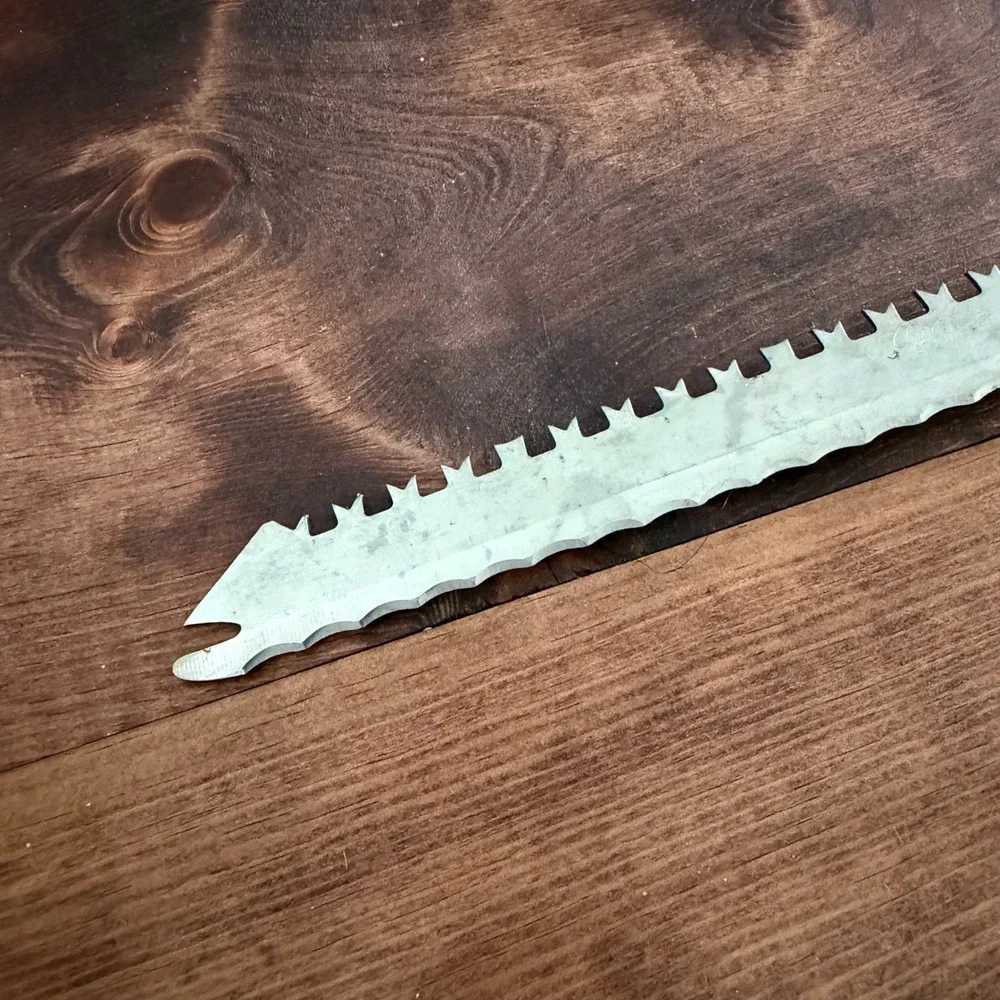 Vintage Quikut Serrated Stainless Steel Multi Purpose Utility Knife Cream Handle